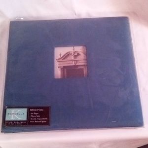 12x12 blue fabric scrapbook